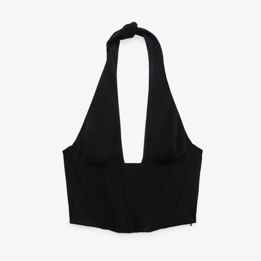 Zara Cropped Corsetry Top